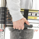 Escada Extensiva Telescopia De Alumínio De 3.8 Metros Cor Amarelo