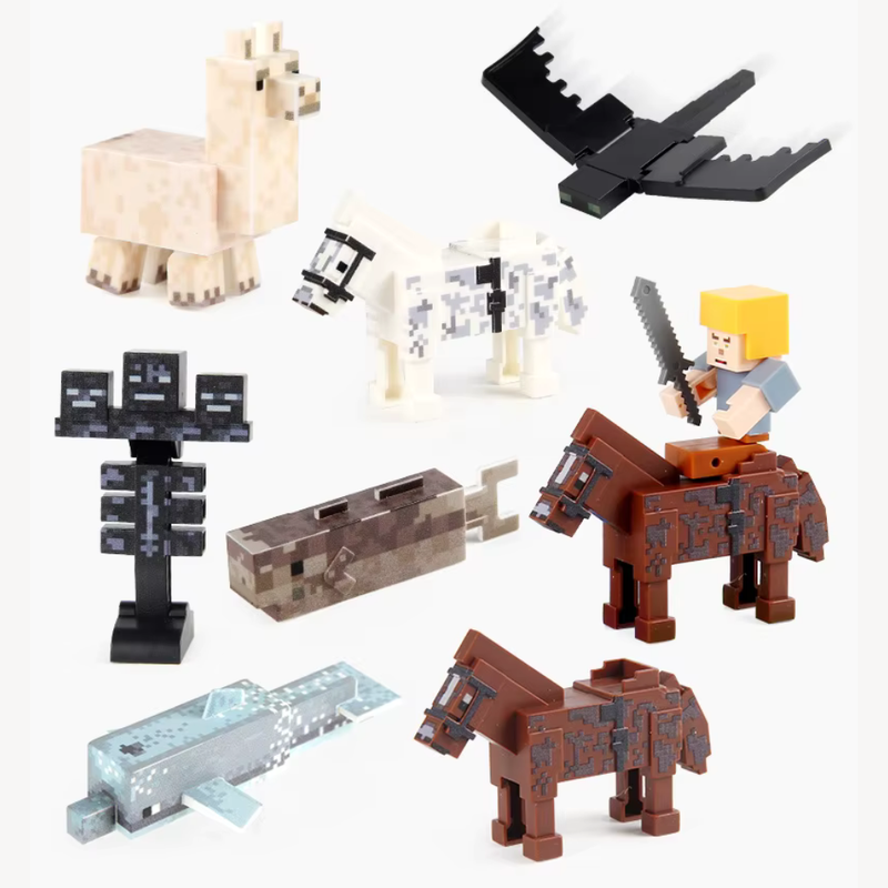 Blocos Magnéticos Colecionáveis Infantil estilo Minecraft – Conjunto de Montagem Educativo