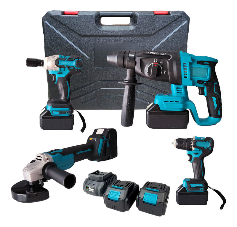 Kit Multi Ferramentas Brushless 4 em 1 com 2 Bateria Bivolt 48v