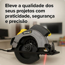 Serra Circular Elétrica C Guia Laser Madeira Ferro Azulejos