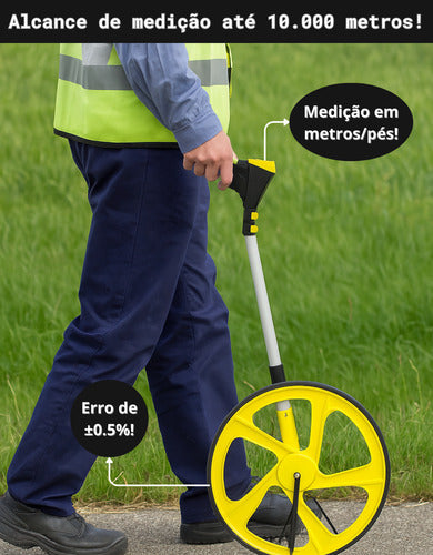 Trena Digital Roda Para Medição De Distâncias Longas