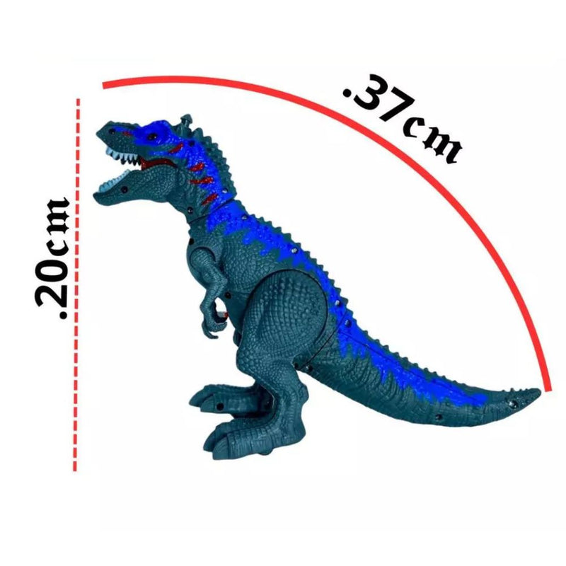Dinossauro Rex de Brinquedo Realista – Tiranossauro que Anda e Solta Fumaça