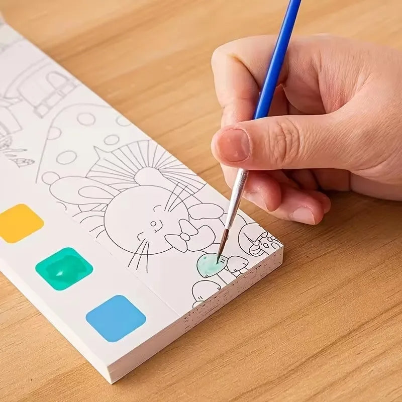 Livro de Colorir Infantil com Aquarela – 12 Páginas Educativas para Pintura e Diversão - Compre 1 Leve 2