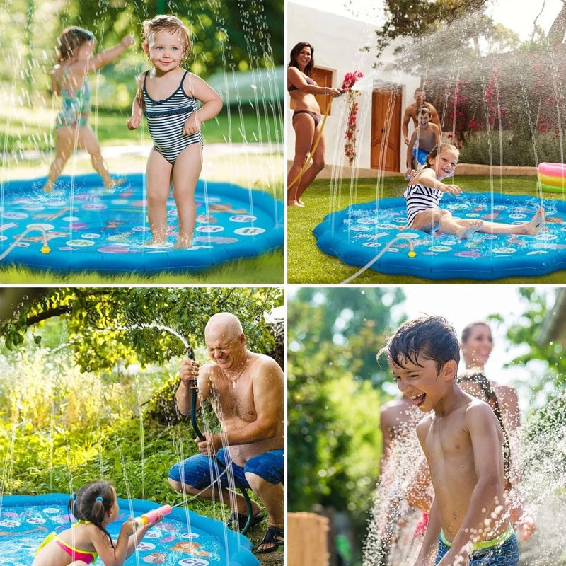 Piscina Infantil Inflável Sprinkler com Letras e Animais – Diversão e Aprendizado 100cm
