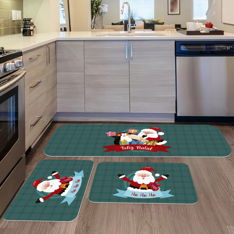 Tapetes de Cozinha 3 Peças COLEÇÃO DE NATAL!