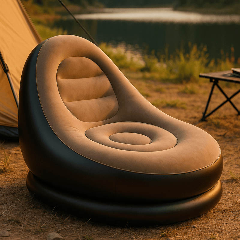 Conjunto Poltrona Sofa Inflavel Portatil Groover