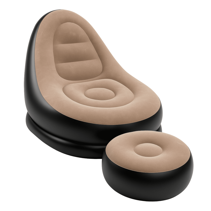 Conjunto Poltrona Sofa Inflavel Portatil Groover