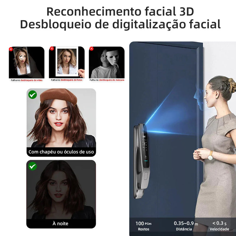 Fechadura Digital Face VisiLock 3D - Oferta Relâmpago